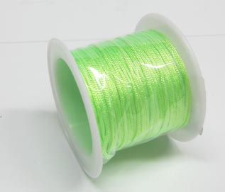 Polyesterkordel 1mm Spule 5m neon grün